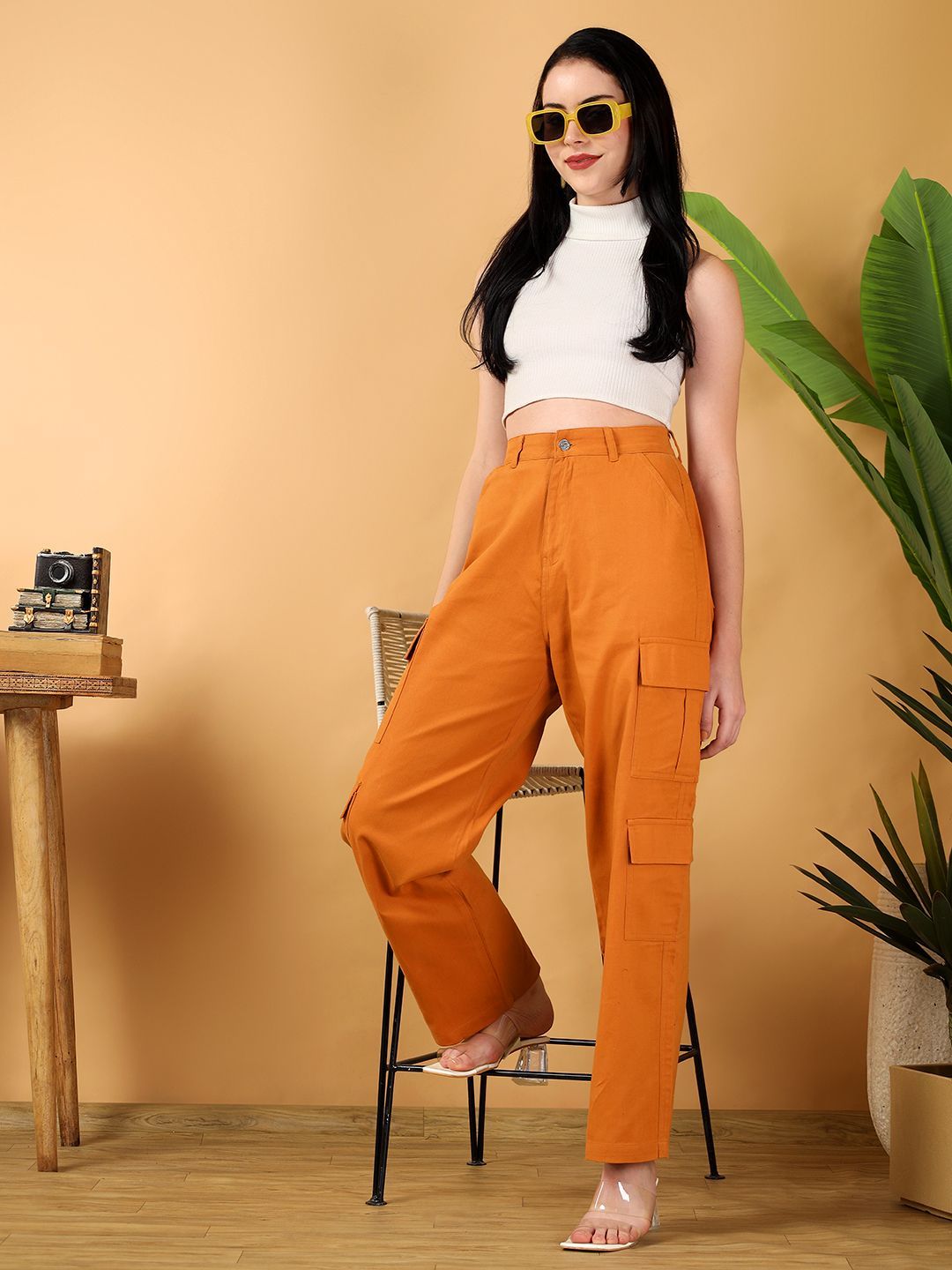 Kotty Women Jean Straight Fit High-Rise Stretchable Jeans