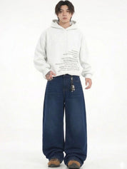 Kotty Men Wide Leg Low-Rise Jeans