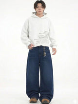 Kotty Men Wide Leg Low-Rise Jeans