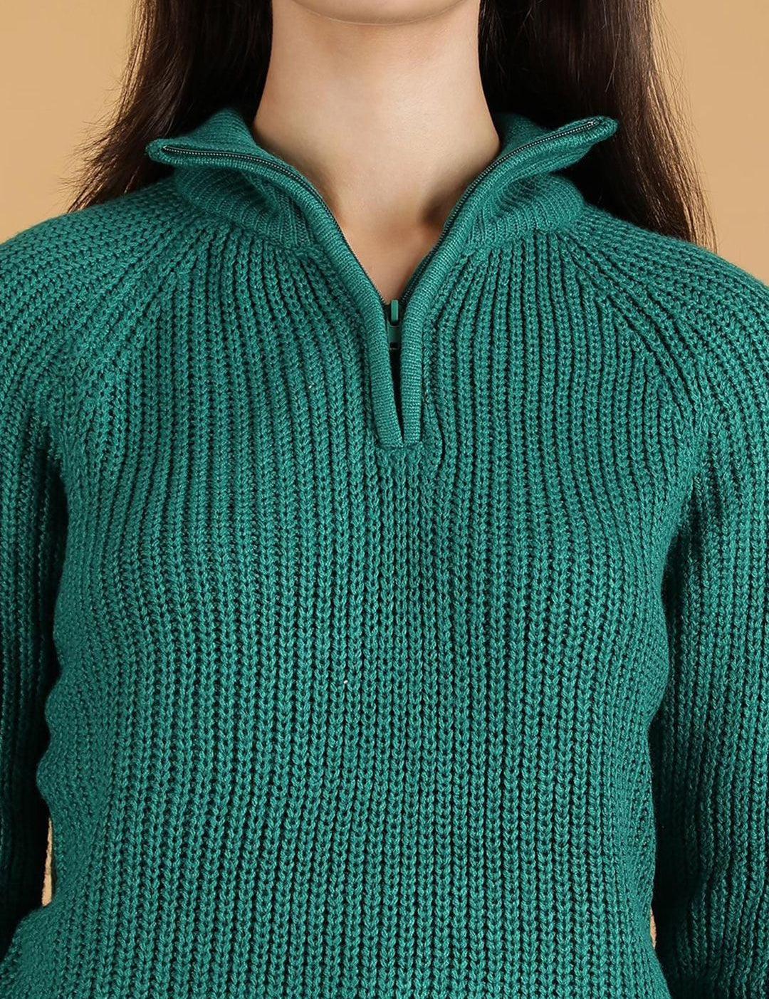 Kotty Women Half Zipper Cotton Pullover