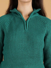 Kotty Women Half Zipper Cotton Pullover