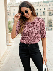 Kotty Printed Satin Regular Top