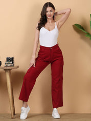 Kotty Women Straight Fit High-Rise Stretchable Jeans