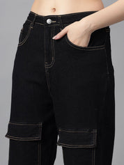 Kotty Women Straight Fit High-Rise Stretchable Jeans