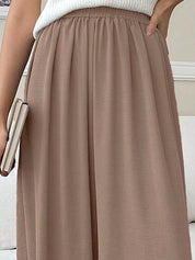 Kotty Women Relaxed Straight Leg Loose Fit High-Rise Cotton Trousers