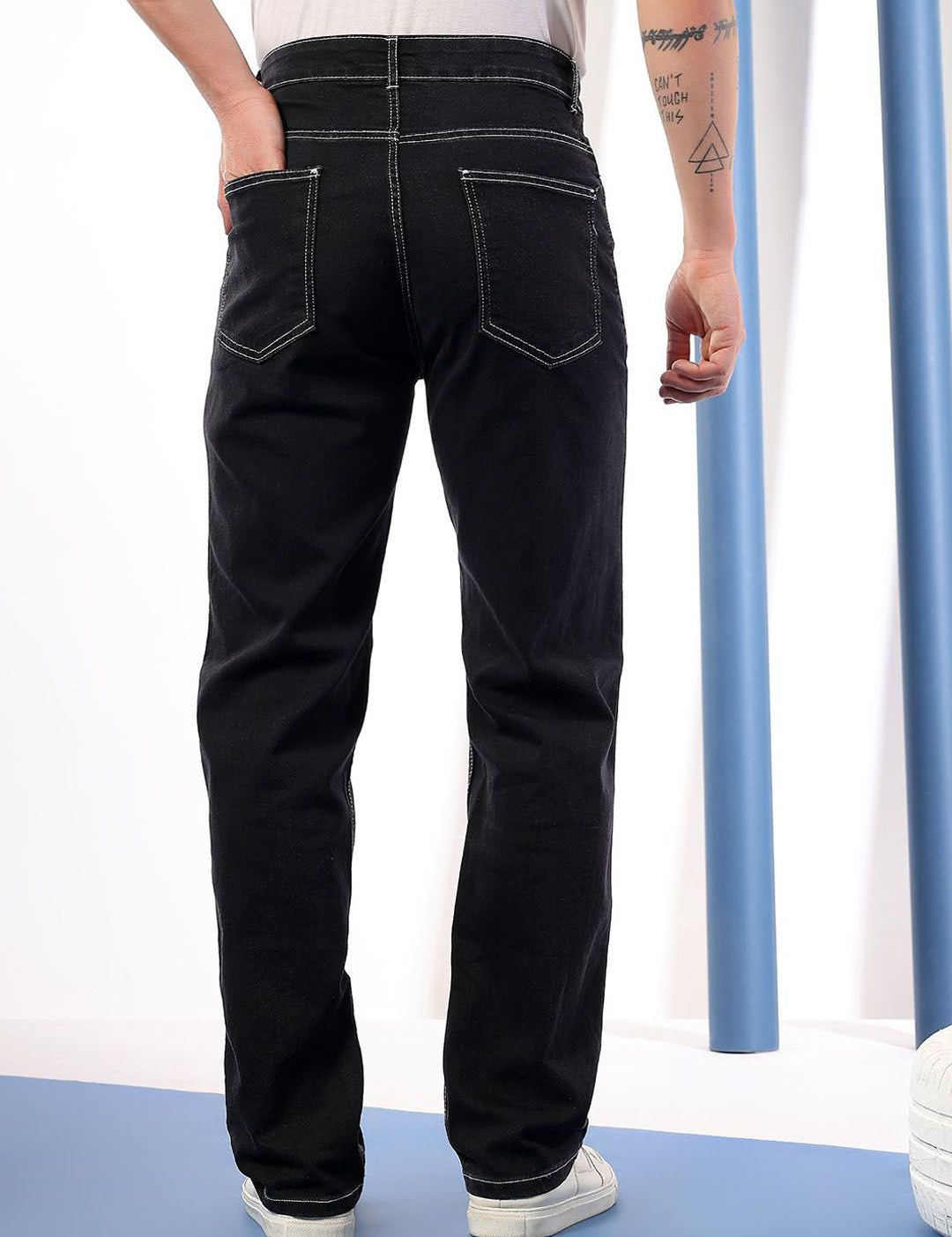 Kotty Men Comfort Regular Fit Mid-Rise Stretchable Jeans