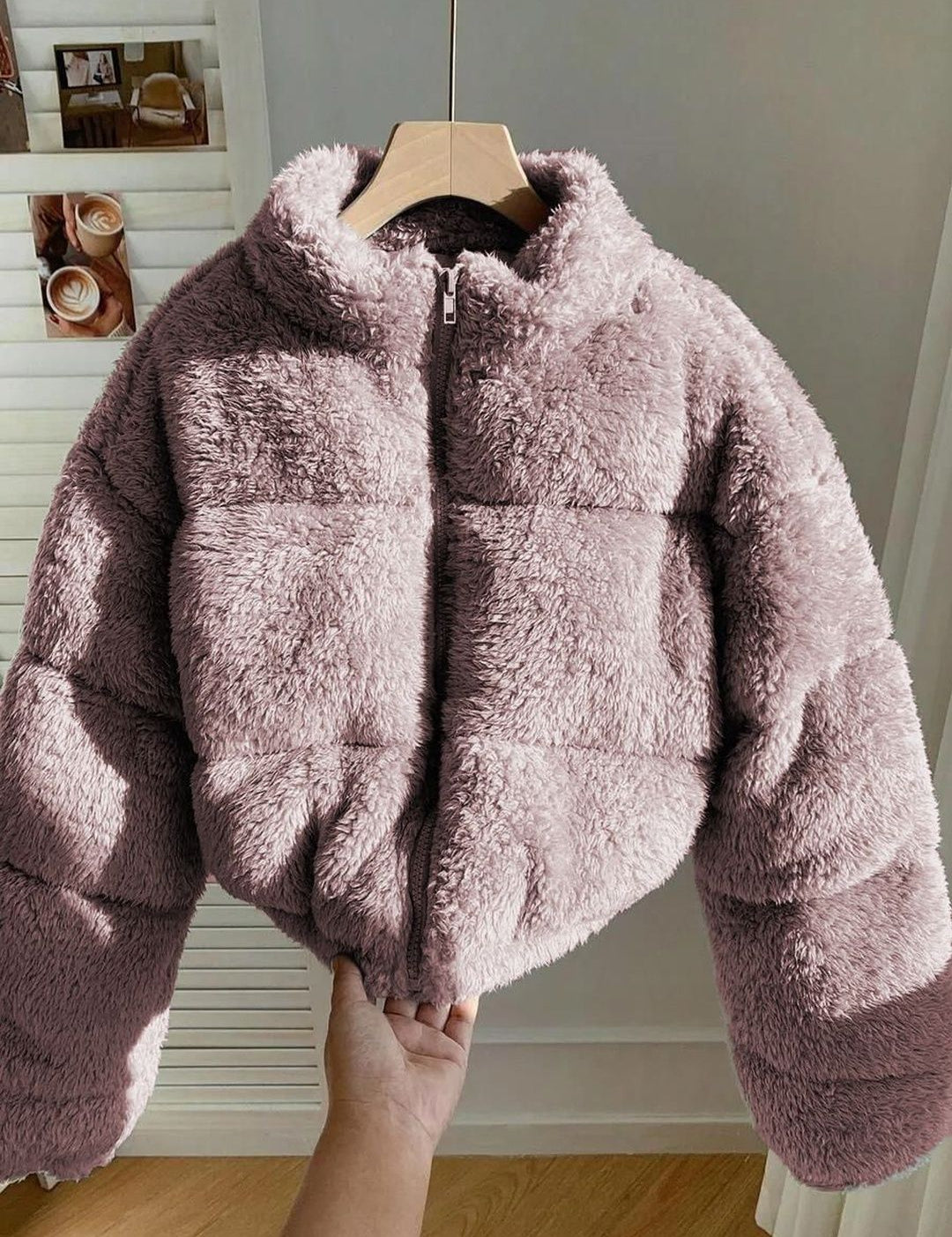 Kotty Women Long Sleeves Open Front Crop Jacket