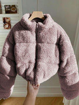 Kotty Women Long Sleeves Open Front Crop Jacket