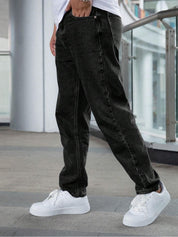 Kotty Men Straight Fit Low-Rise Stretchable Jeans