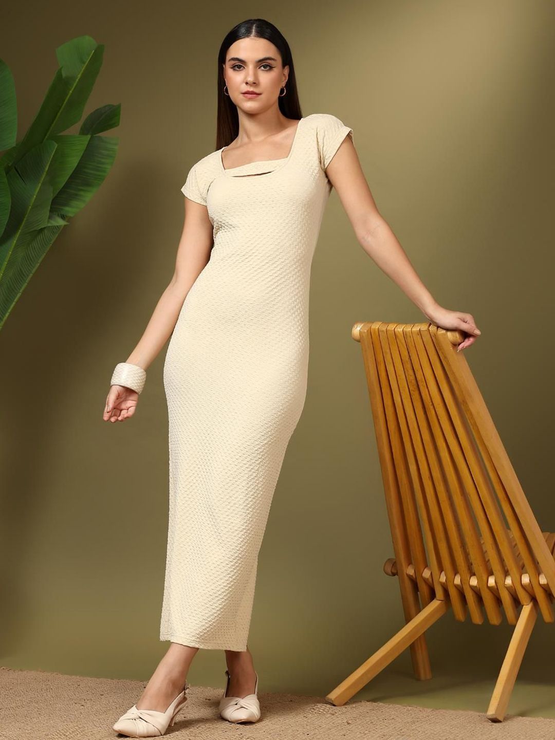 Kotty Women Short Sleeves Bodycon Dress