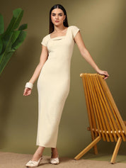 Kotty Women Short Sleeves Bodycon Dress