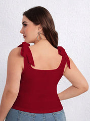 KOTTY Women Plus Size Solid Scoop Neck Top