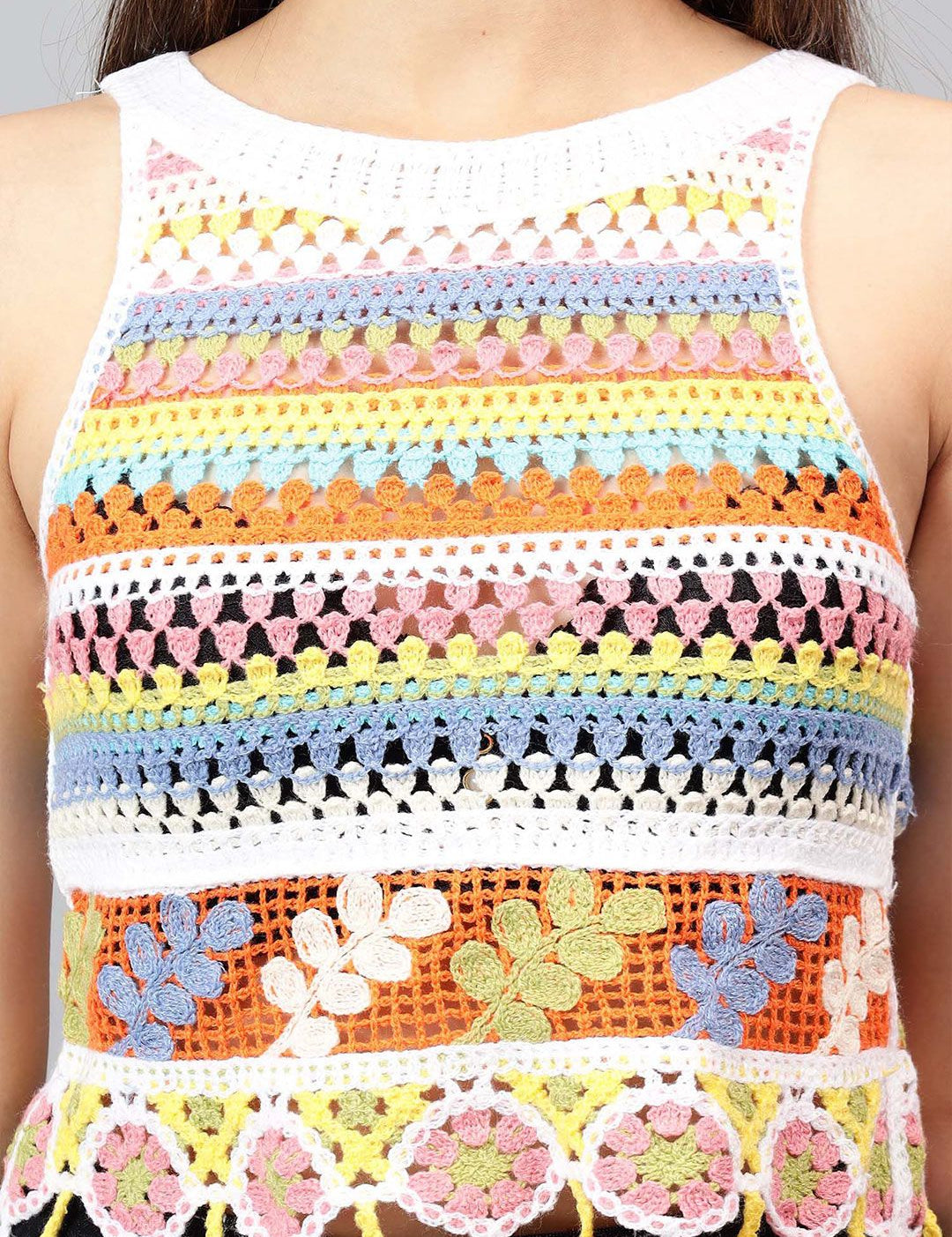 Kotty Women Self Design Boat Neck Cotton Top