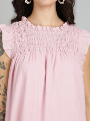 Kotty Women Flared Sleeve A - Line Dress