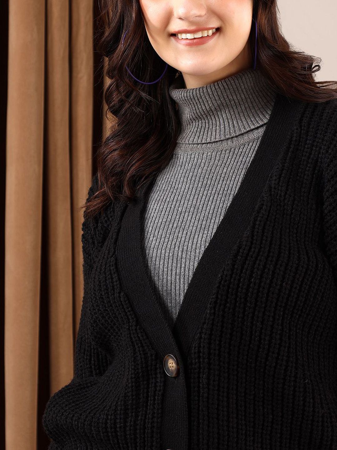 Kotty Women Ribbed Cardigan