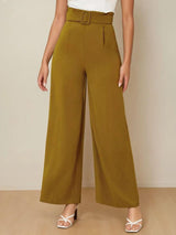 Kotty Women Straight Fit High-Rise Formal Trousers