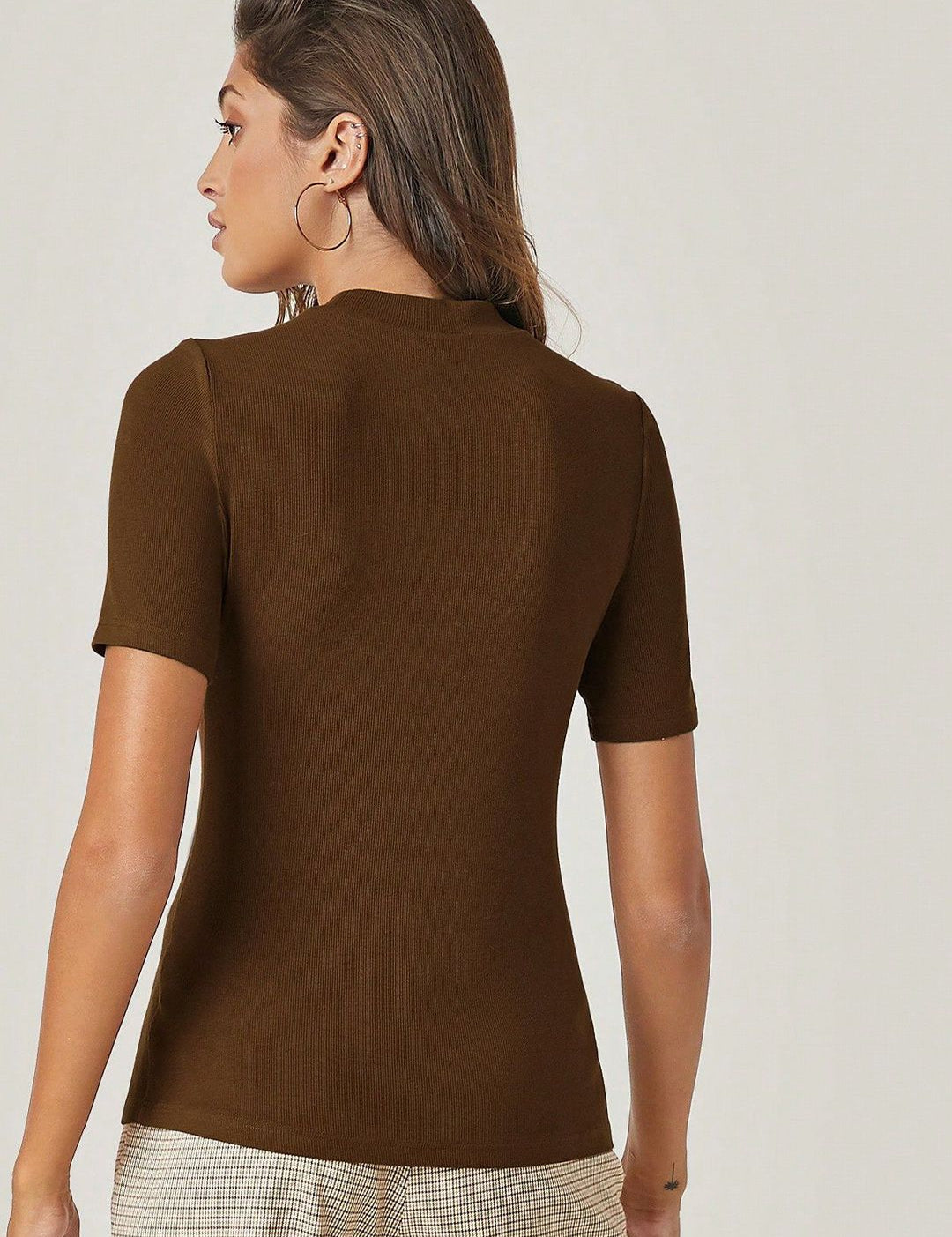 Kotty Women Solid High Neck Top