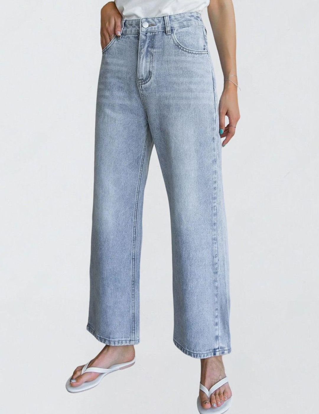 Kotty Women Jean Straight Fit High-Rise Stretchable Jeans