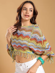 Kotty Women Self Design Cotton Corset Crop Top