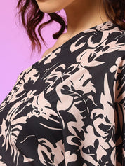 Kotty Women Printed One Shoulder Sheath Mini Dress