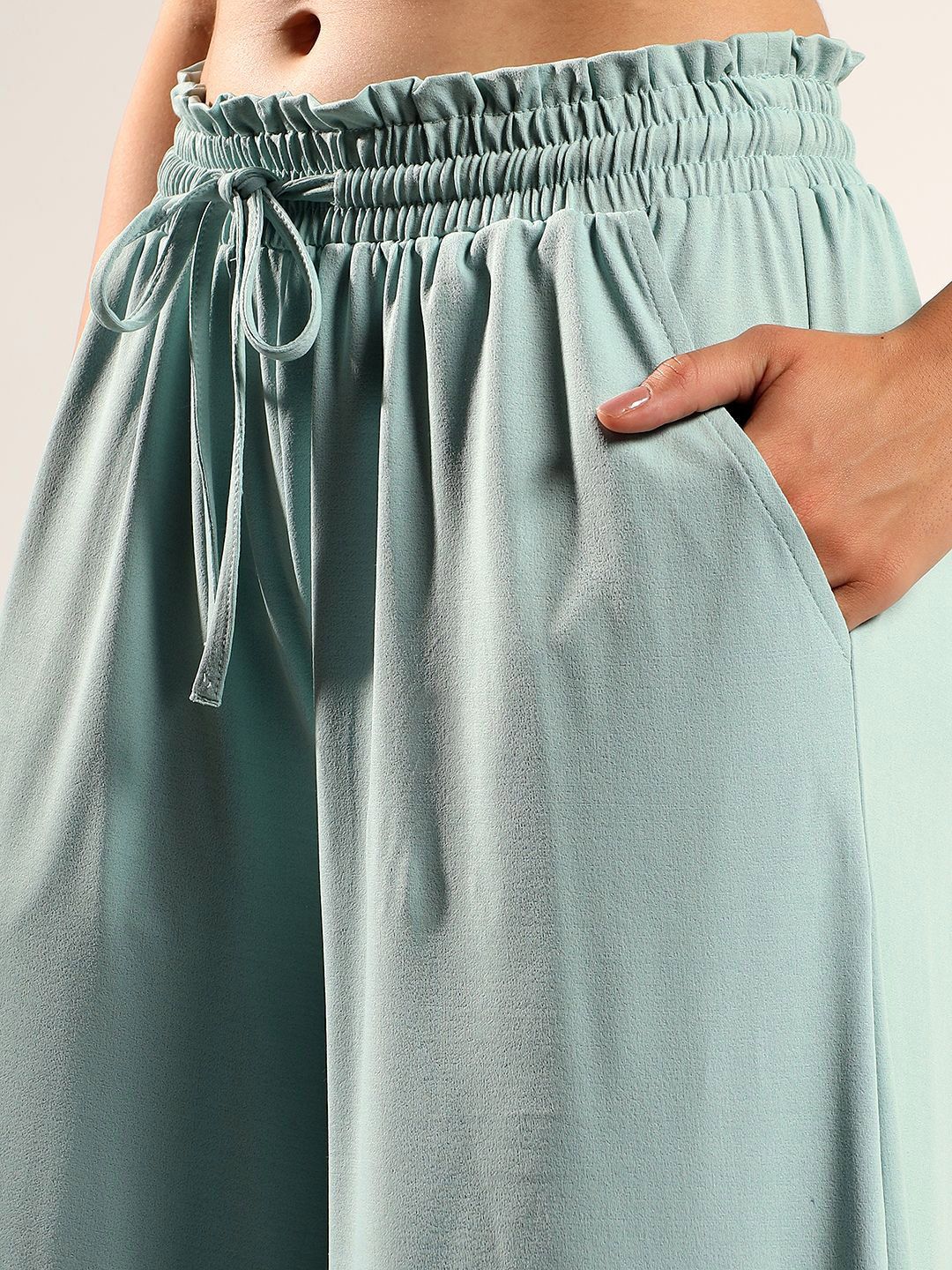 Kotty Women Relaxed Easy Wash Wide Leg Parallel Trousers