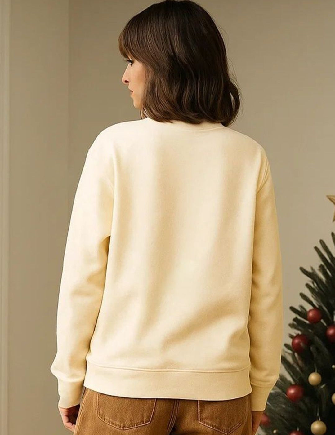 Kotty Women Graphic Printed Round Neck Therma-Fit Sweatshirt