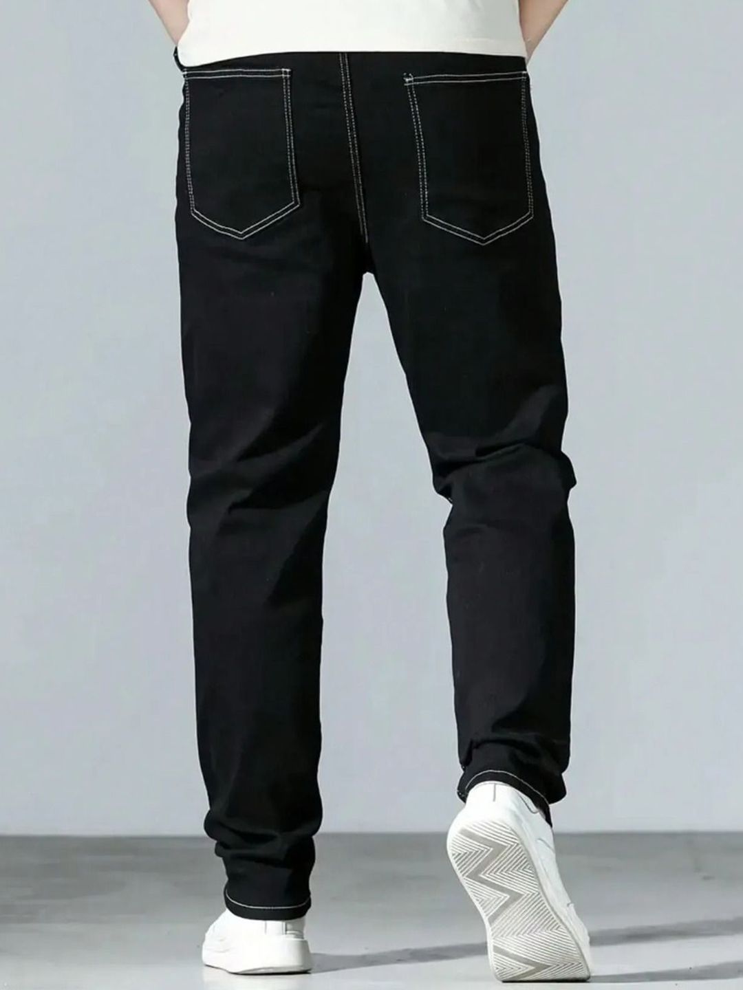 Kotty Men Slim Fit Mid-Rise Clean Look Cotton Stretchable Jeans