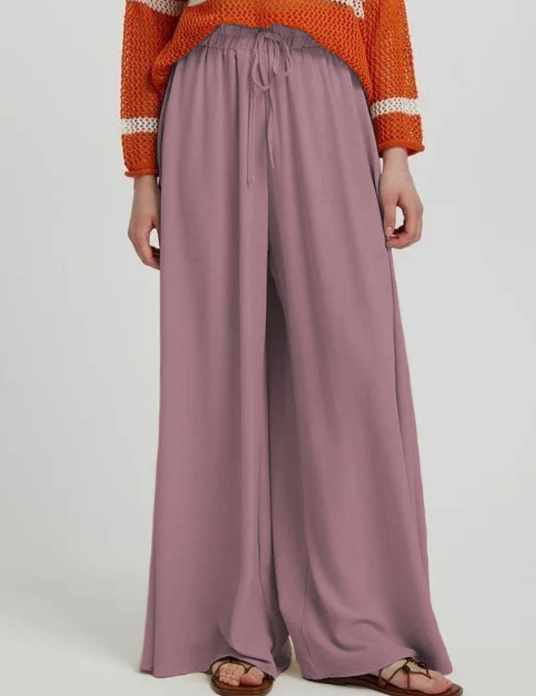 Kotty Women Relaxed Fit High-Rise Wide Leg Trousers