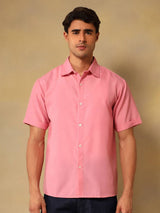 Kotty Comfort Fit Linen Spread Collar Casual Shirt