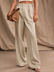 Kotty Women Relaxed Loose Fit High-Rise Formal Trousers
