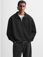 Kotty Men Shirt Collar Cotton Sweatshirt