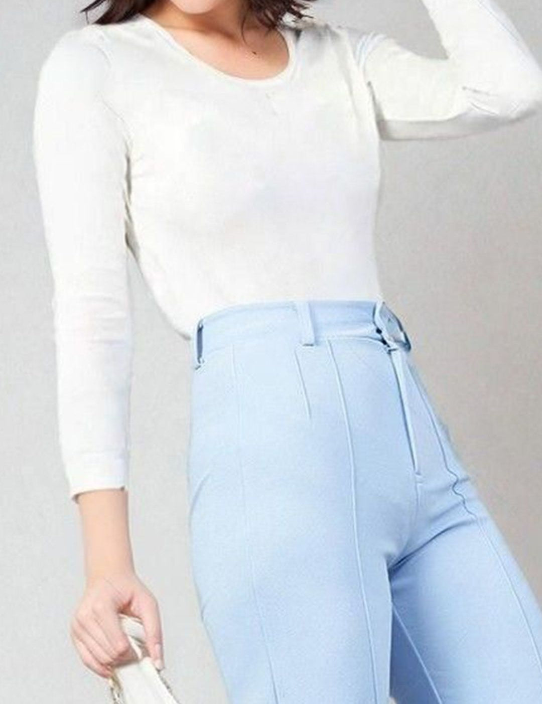 Kotty Scoop Neck Long Sleeves Thermal T-shirt With Trousers