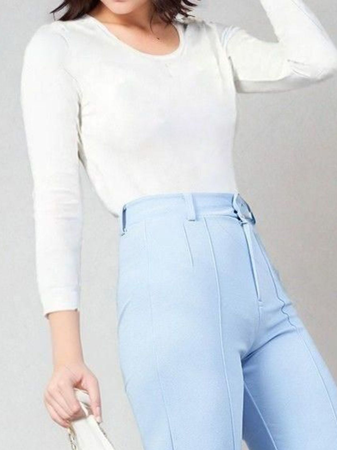 Kotty Scoop Neck Long Sleeves Thermal T-shirt With Trousers