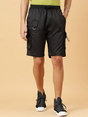 Kotty Men Cotton Low-Rise Cargo Shorts