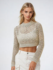 Kotty Women Round Neck Cotton Pullover Sweater