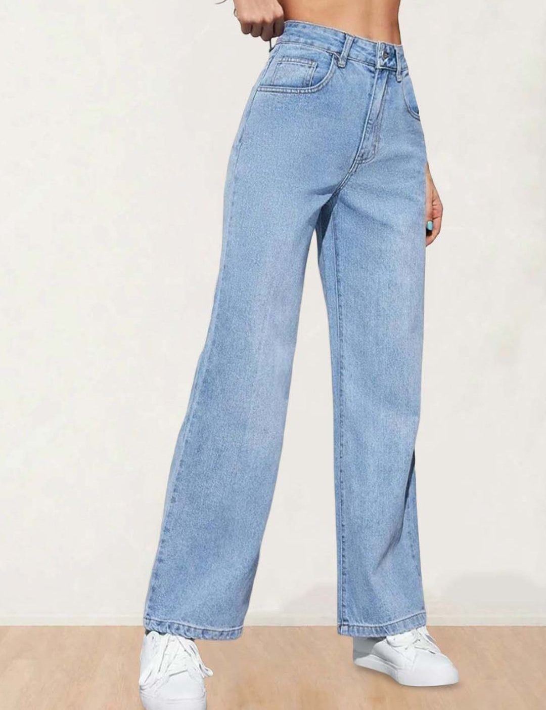 Kotty Women Straight Fit High-Rise Stretchable Jeans