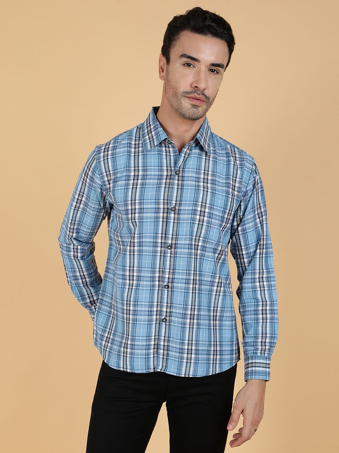 Kotty Men Relaxed Spread Collar Graphic Printed Casual Shirt