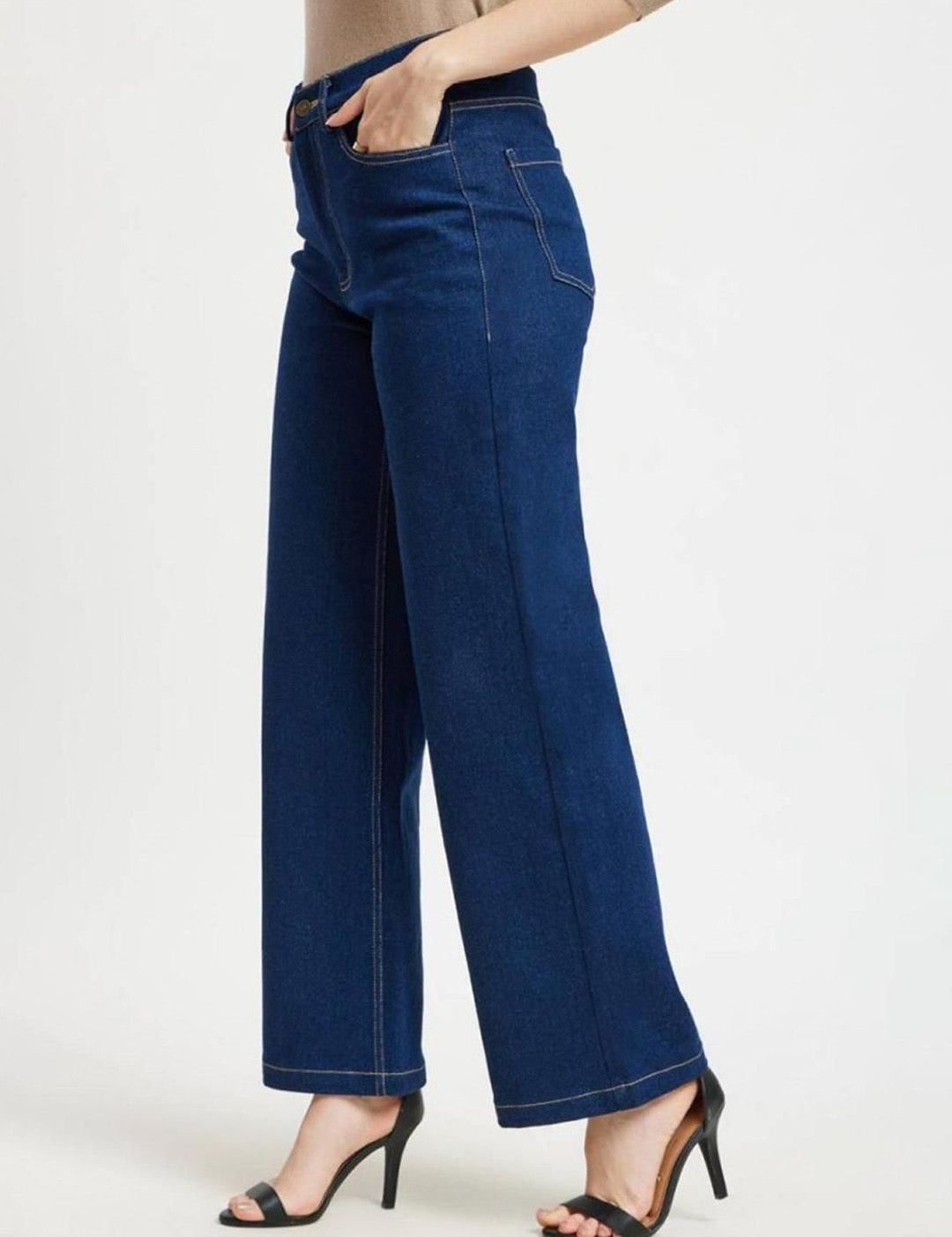 Kotty Women Wide Leg High-Rise Stretchable Jeans
