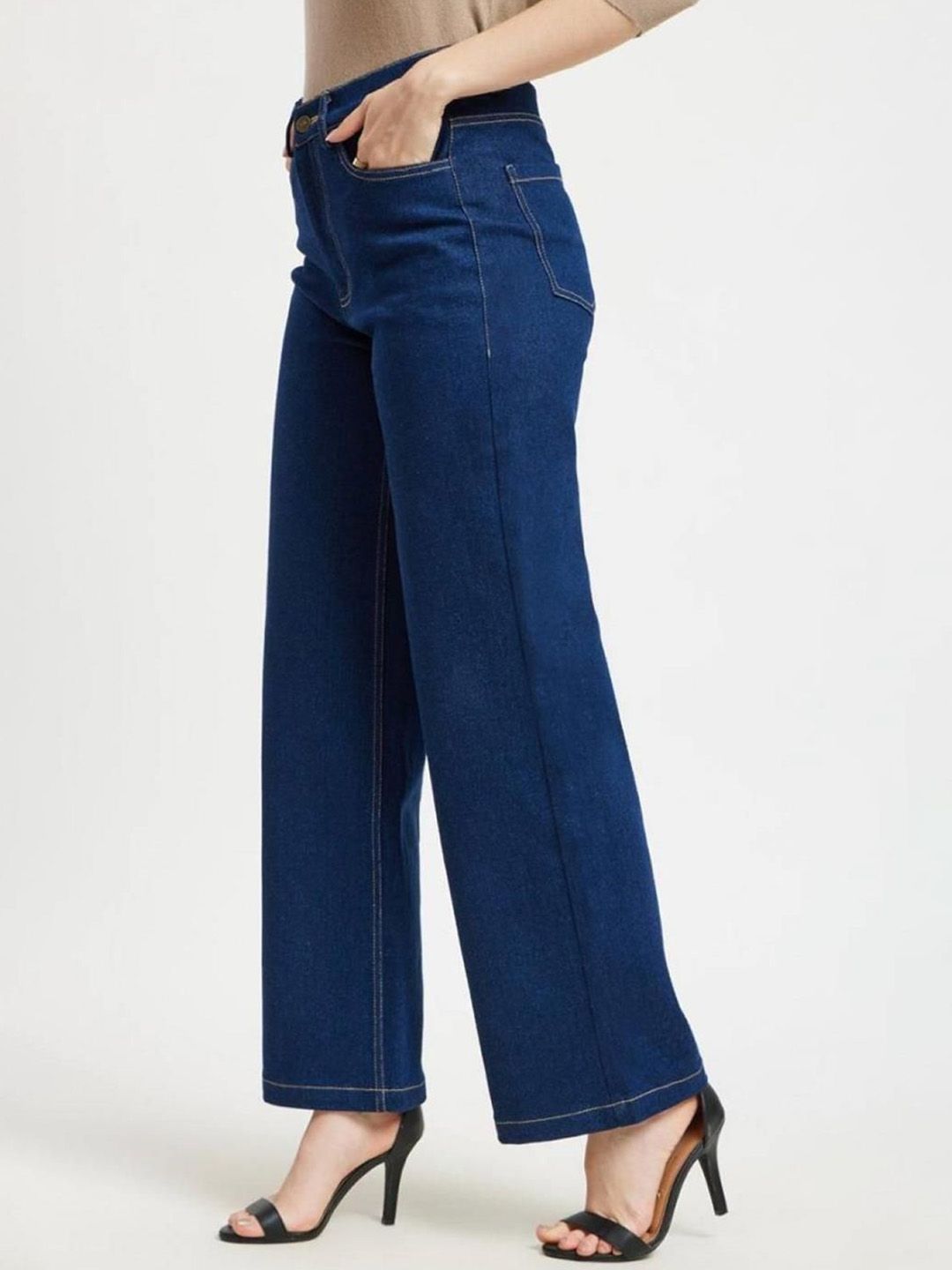 Kotty Women Wide Leg High-Rise Stretchable Jeans