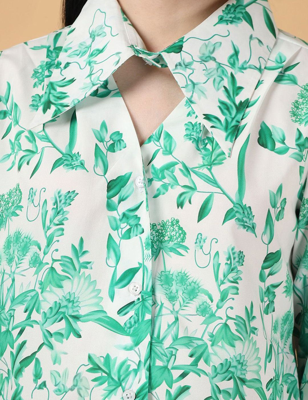 Kotty Floral Print Cotton Top