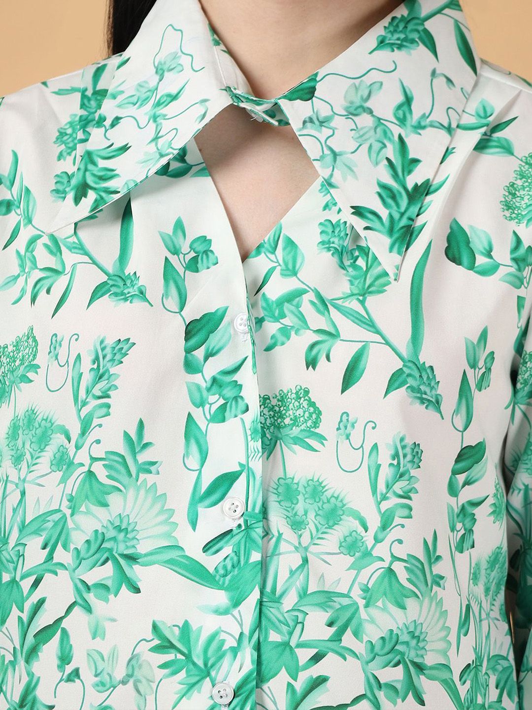 Kotty Floral Print Cotton Top