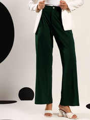 Kotty Women Relaxed Straight Fit Pleated Trousers