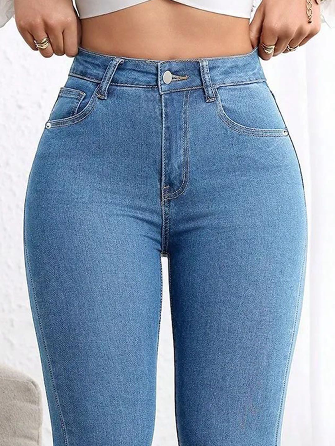 Kotty Women Bootcut High-Rise Light Fade Stretchable Jeans