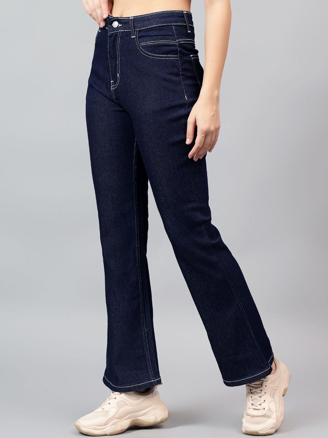 Kotty Women Bootcut High-Rise Stretchable Jeans