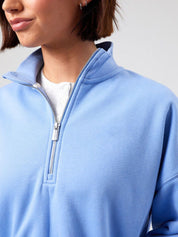 Kotty Women Mock Collar Crop Sweatshirt