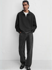 Kotty Men Shirt Collar Cotton Sweatshirt