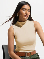 Kotty Women Pack of 2 High Neck Fitted Top