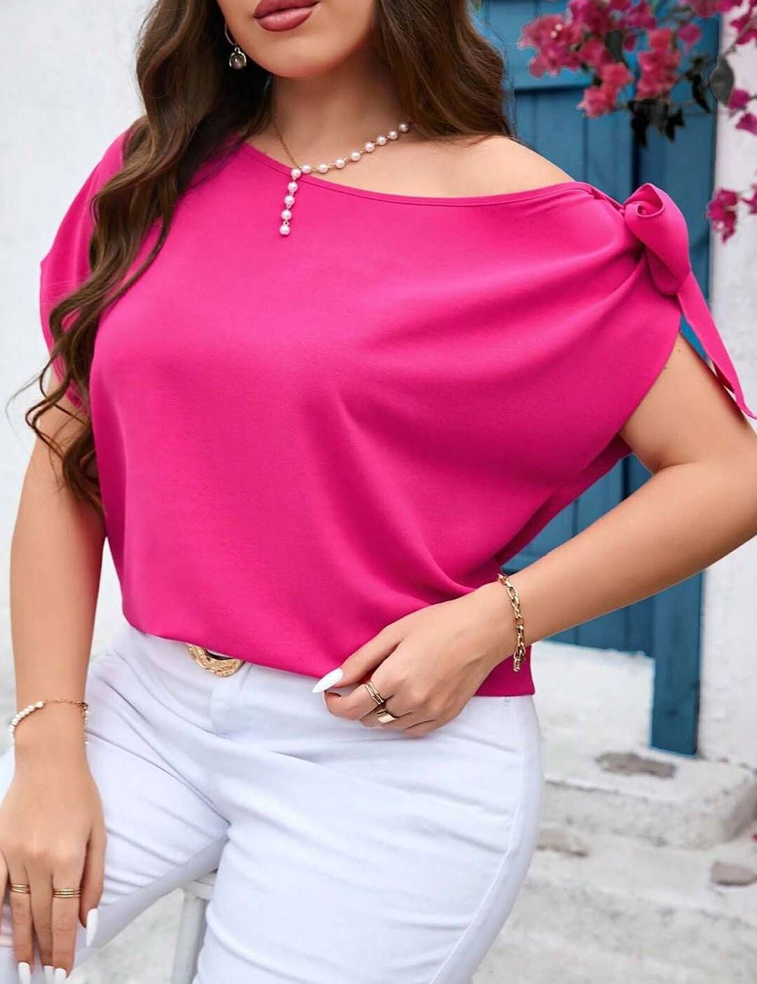 KOTTY Women Asymmetric Neck Top