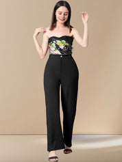 Kotty Women Straight Fit High-Rise Trousers