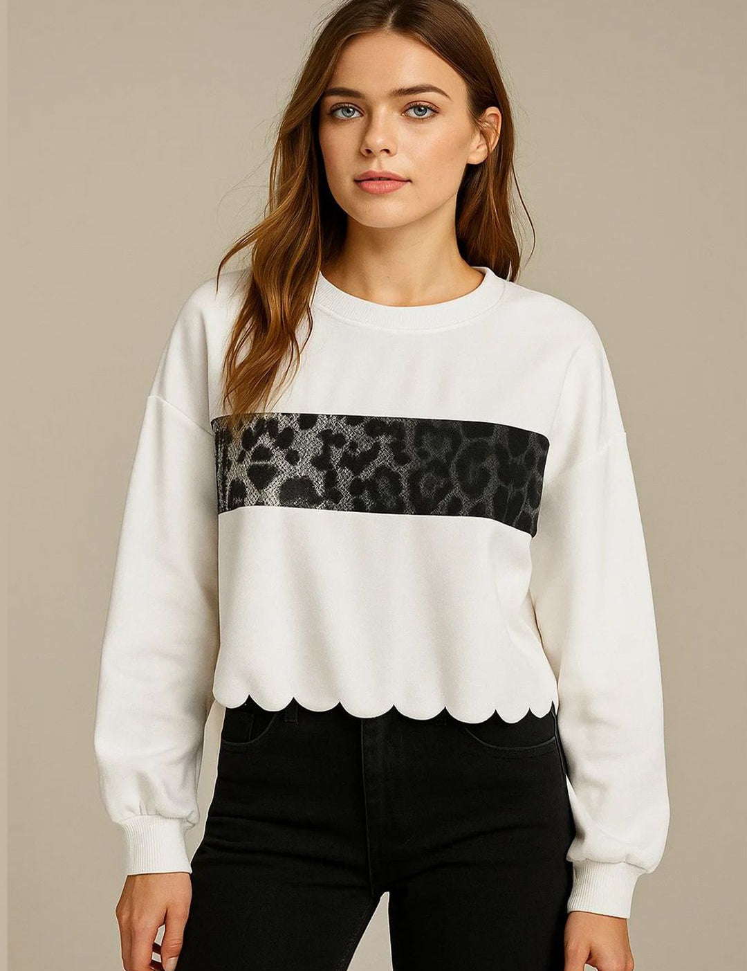 Kotty Women Animal Printed Full Sleeve Sweatshirt